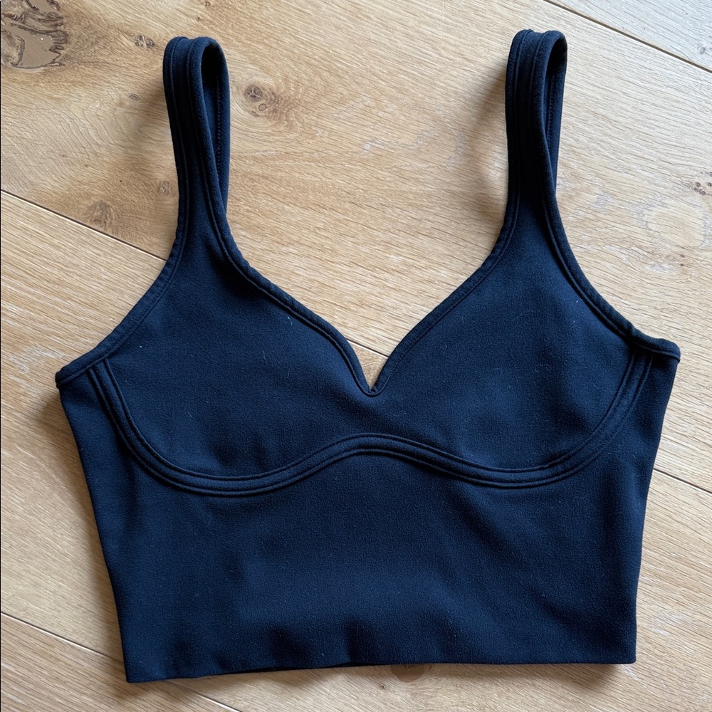 Joah Brown Black Crop Top